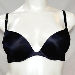 36D Maidenform One Fabulous Fit‎ Embellished PushUp Bra Black